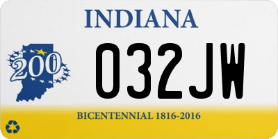 IN license plate 032JW