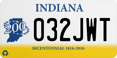 IN license plate 032JWT