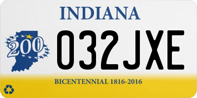 IN license plate 032JXE