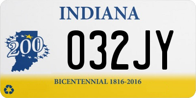 IN license plate 032JY