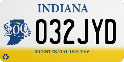 IN license plate 032JYD