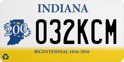 IN license plate 032KCM