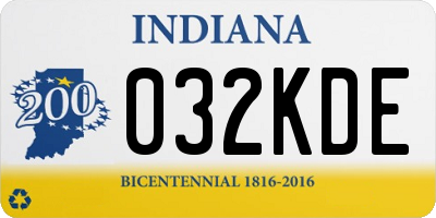 IN license plate 032KDE