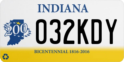 IN license plate 032KDY