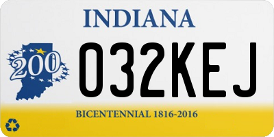 IN license plate 032KEJ