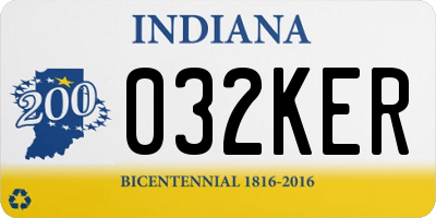 IN license plate 032KER
