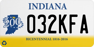 IN license plate 032KFA