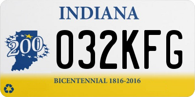 IN license plate 032KFG