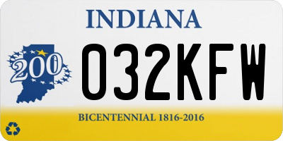 IN license plate 032KFW