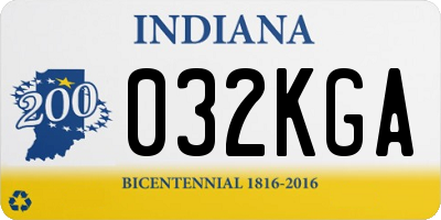 IN license plate 032KGA