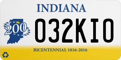 IN license plate 032KIO