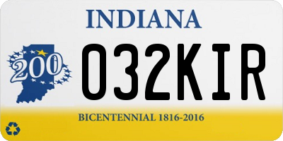 IN license plate 032KIR