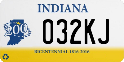 IN license plate 032KJ