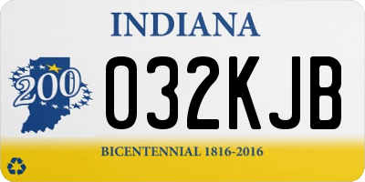 IN license plate 032KJB