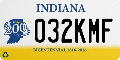 IN license plate 032KMF