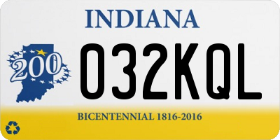 IN license plate 032KQL