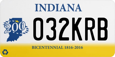 IN license plate 032KRB