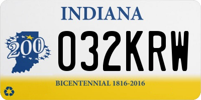 IN license plate 032KRW