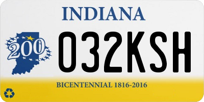 IN license plate 032KSH