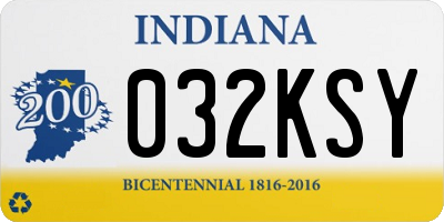 IN license plate 032KSY