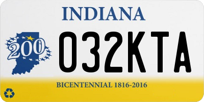 IN license plate 032KTA