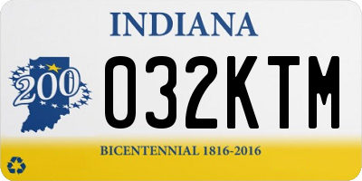 IN license plate 032KTM