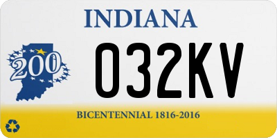 IN license plate 032KV