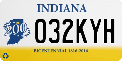 IN license plate 032KYH