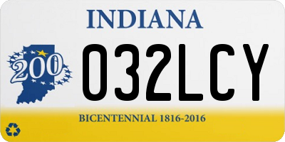 IN license plate 032LCY
