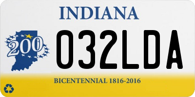 IN license plate 032LDA