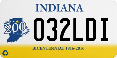 IN license plate 032LDI