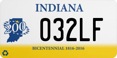 IN license plate 032LF