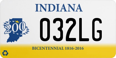 IN license plate 032LG