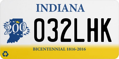 IN license plate 032LHK