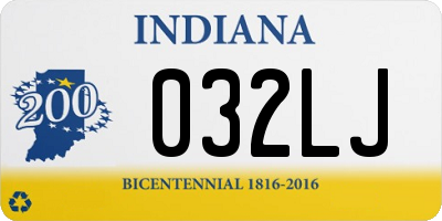 IN license plate 032LJ