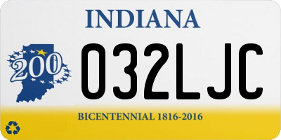 IN license plate 032LJC