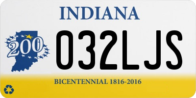 IN license plate 032LJS