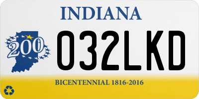 IN license plate 032LKD