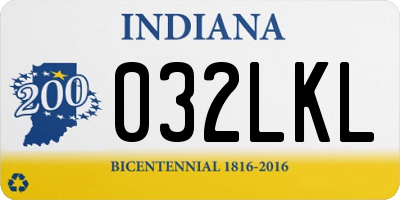 IN license plate 032LKL