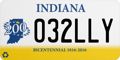 IN license plate 032LLY