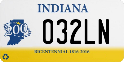 IN license plate 032LN