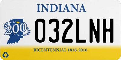 IN license plate 032LNH