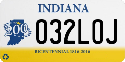 IN license plate 032LOJ