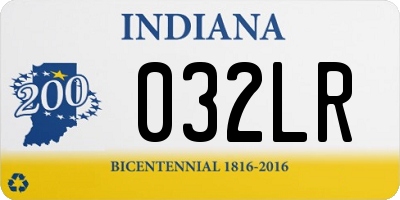 IN license plate 032LR