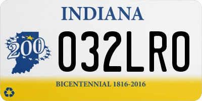 IN license plate 032LRO