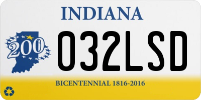 IN license plate 032LSD