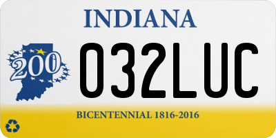 IN license plate 032LUC