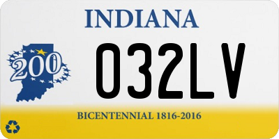 IN license plate 032LV