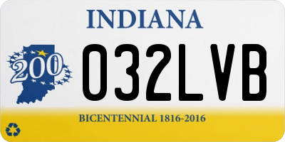 IN license plate 032LVB