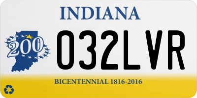 IN license plate 032LVR